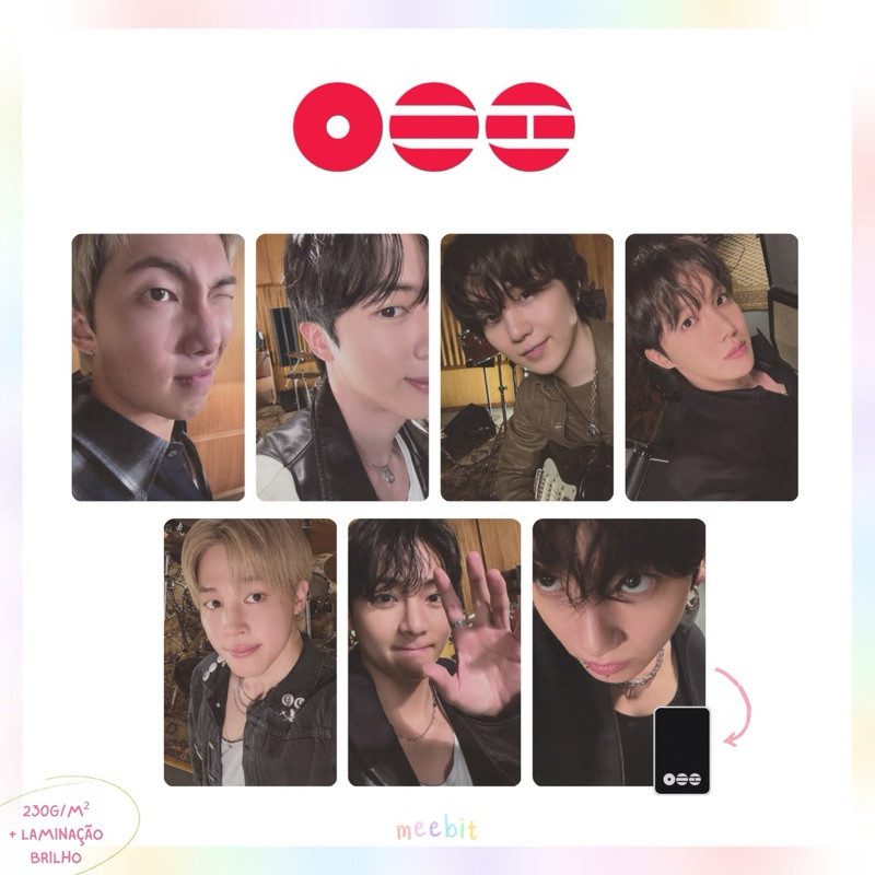 Photocard BTS - Várias versões Kit 7pcs -  Kpop Bangtan