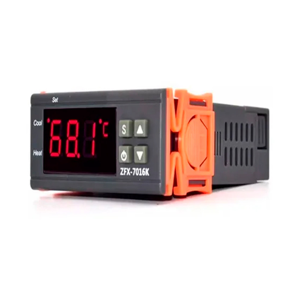 TERMOSTATO DIGITAL MODEL. ZFX-7016K 1 A 999 GRAUS TERMOPAR K SAÍDA RELAY 30A