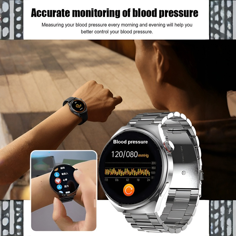 【Glicose Fácil】SL-Watch4 Pro Com Medição De Glicose/Saúde/Monitor Diário/Relógio Inteligente/Monitor De Saúde