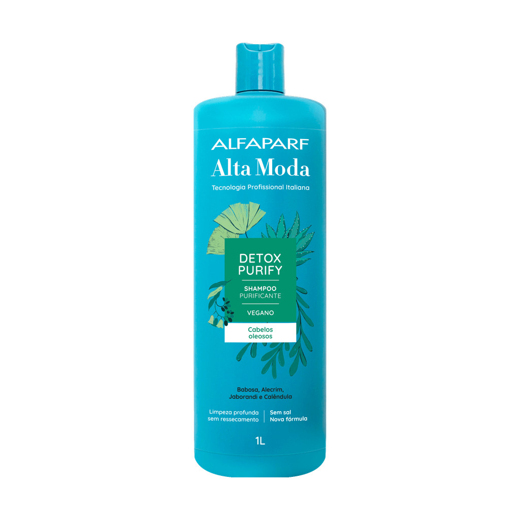 Shampoo Detox Purify Bálsamo Equilíbrio Purificação Alfaparf Alta Moda