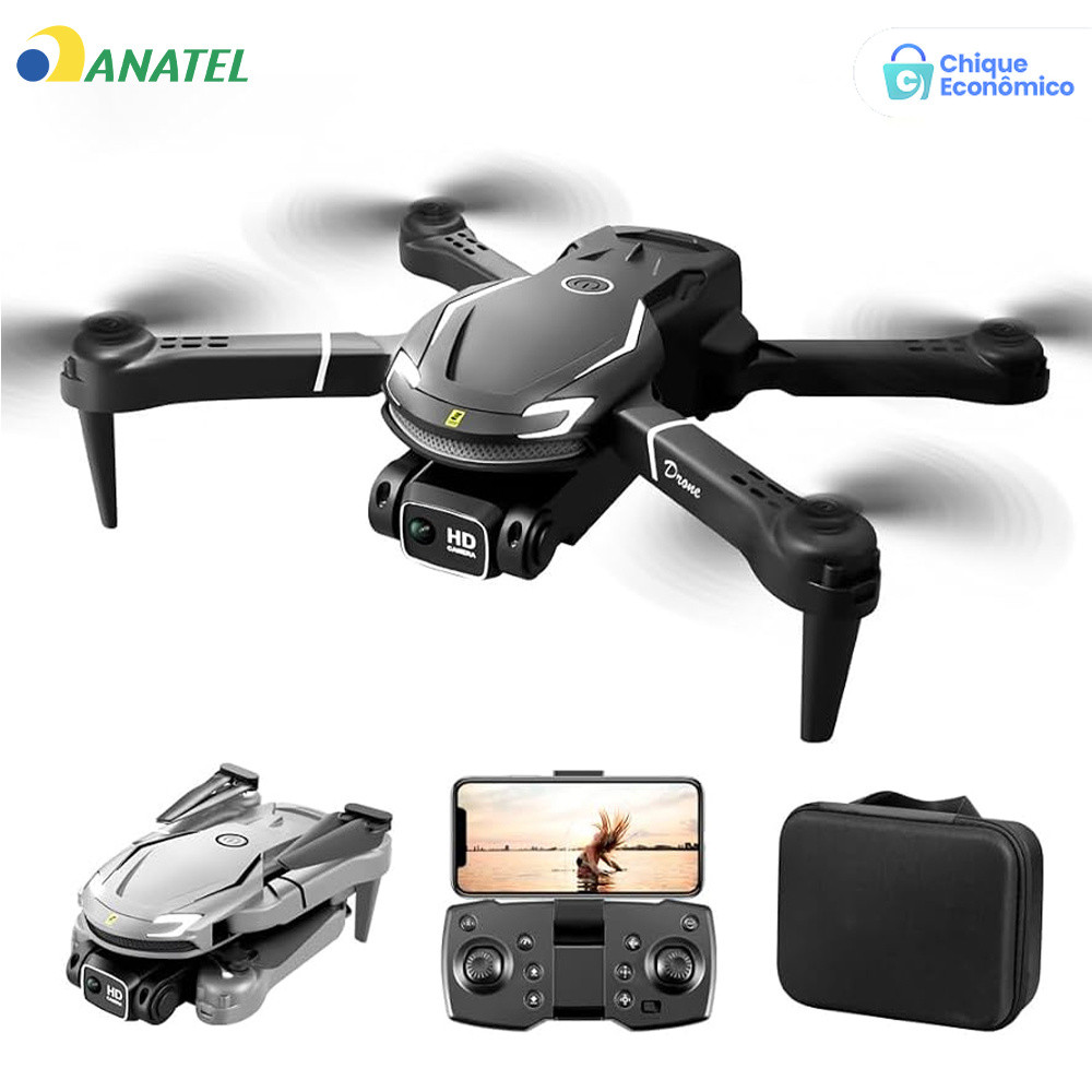 Novo Drone Aéreo V88 8K HD Dupla Lente Quadcopter Profissional com Evitar Obstáculos