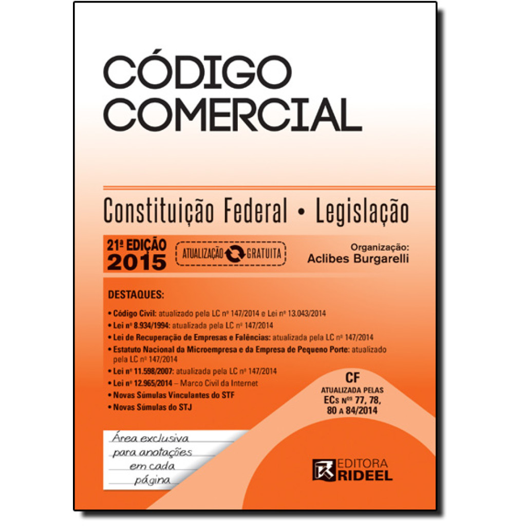 Código Comercial: Constituição Federal e Legislação