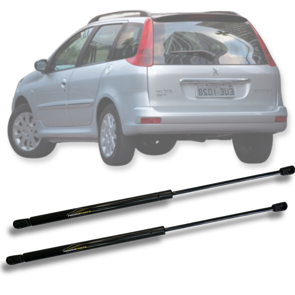 Par Amortecedor Porta Mala Tampa Traseira Peugeot Sw 206 207 em Oferta na Shopee