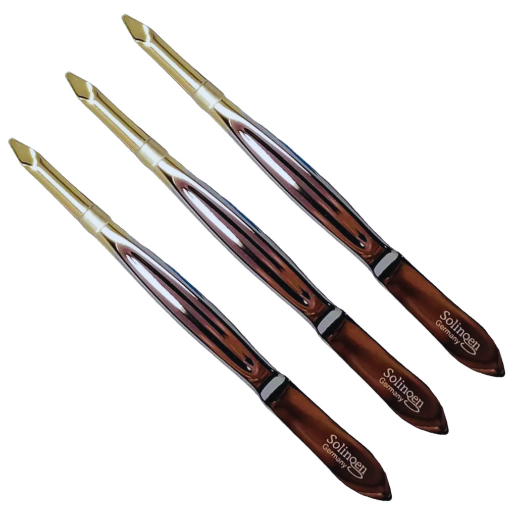 Kit 3 Pinça Solingen Ponta Triangular Design de Sobrancelha Profissional em Oferta na Shopee