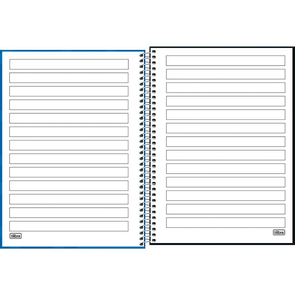 Caderno espiral capa dura universitário 1x1 80 folhas Neuro Tilibra — imagem 2 de 2