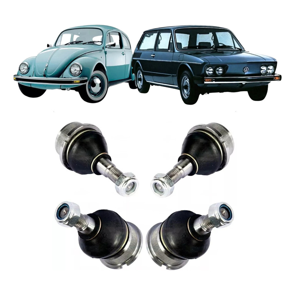 Kit 4 Pivos 2 Inferior + 2 Superior Fusca Brasilia Variant Volkswagen em Oferta na Shopee
