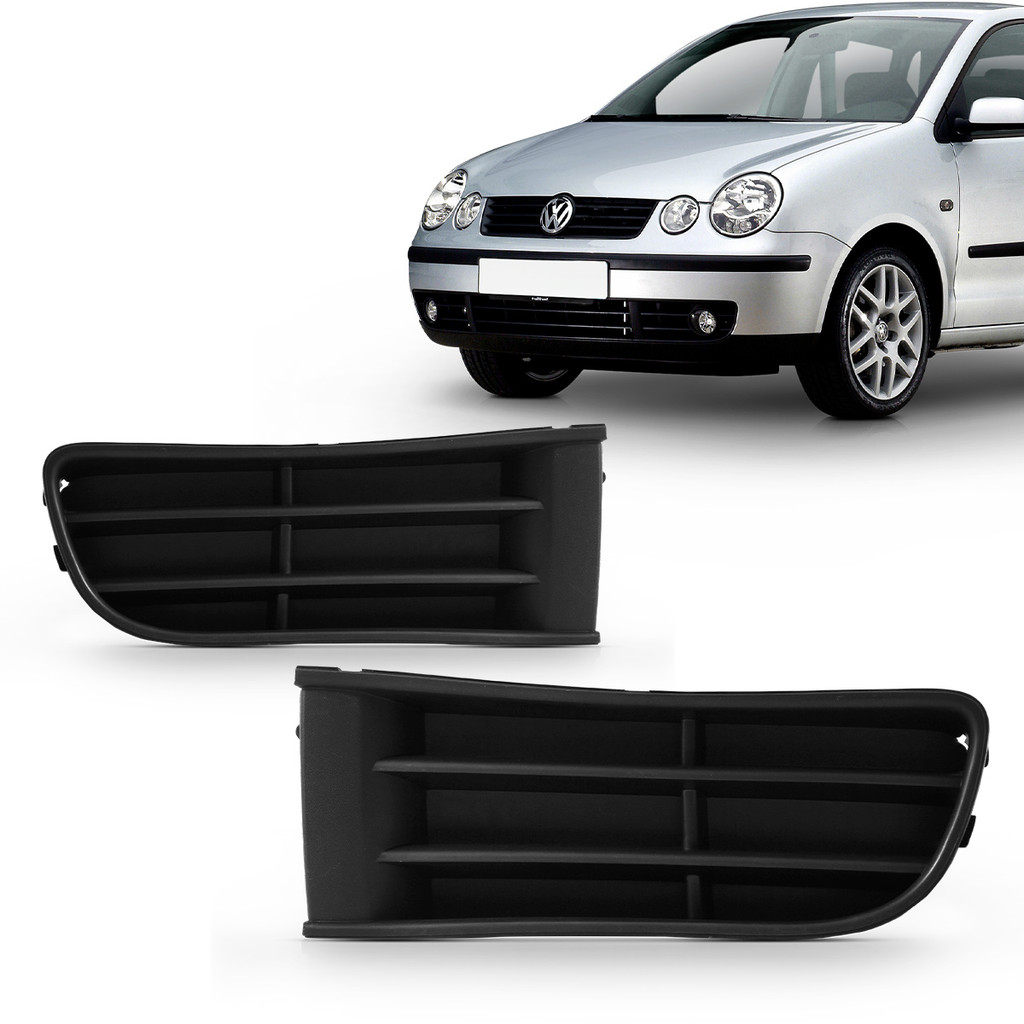 Moldura Grade Milha Polo 2003 2004 2005 2006 Sem Furo