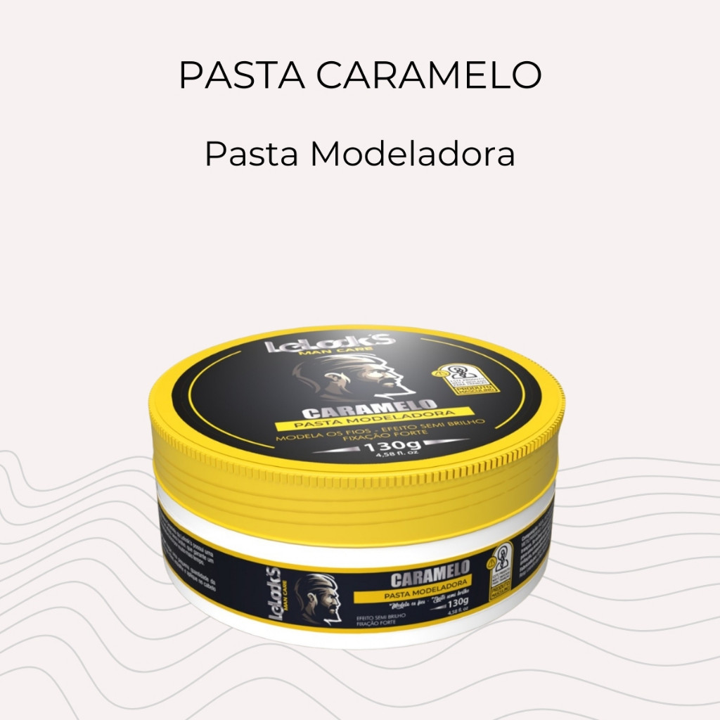Pasta Modeladora Caramelo Matte Effect – Acabamento Seco e Firme para Cabelos Definidos 130g Lelook's