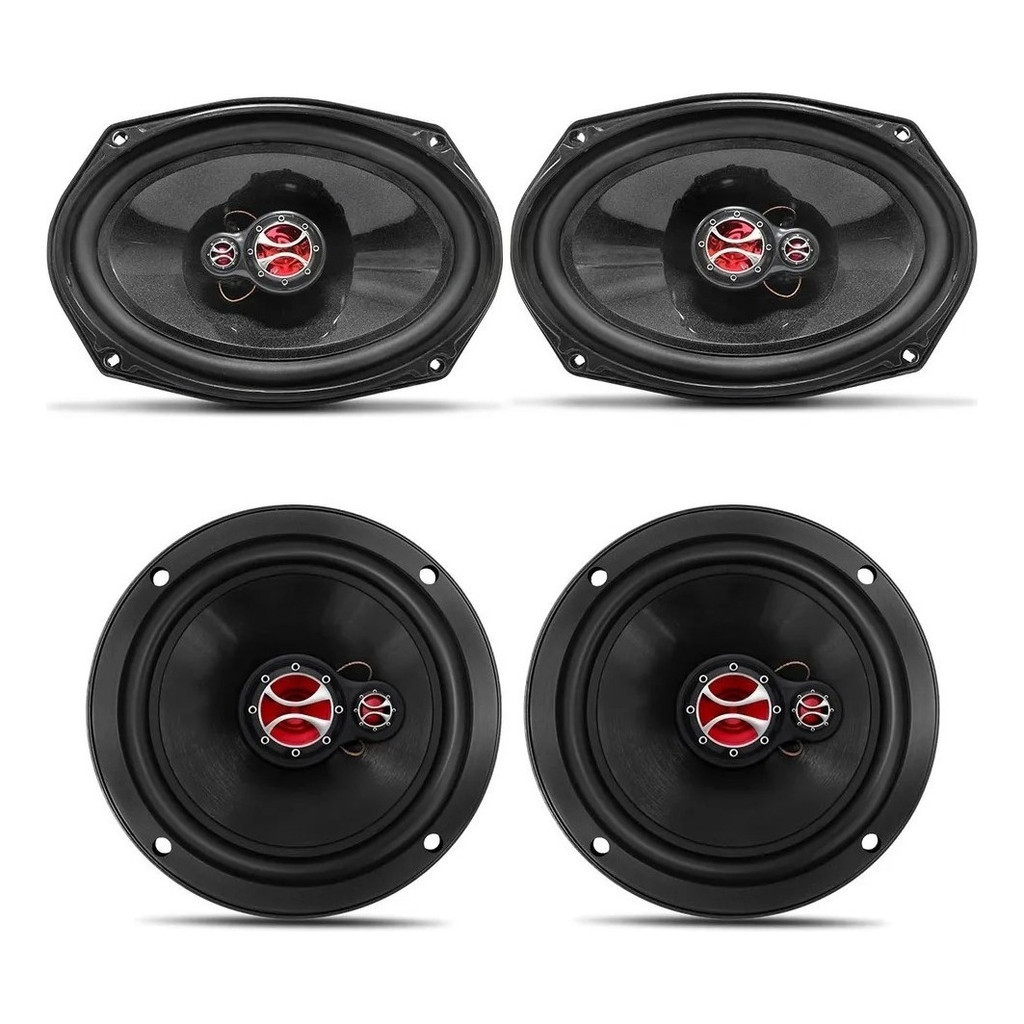 Kit Fácil Alto Falantes 6x9 E 6 Polegadas - K F 001