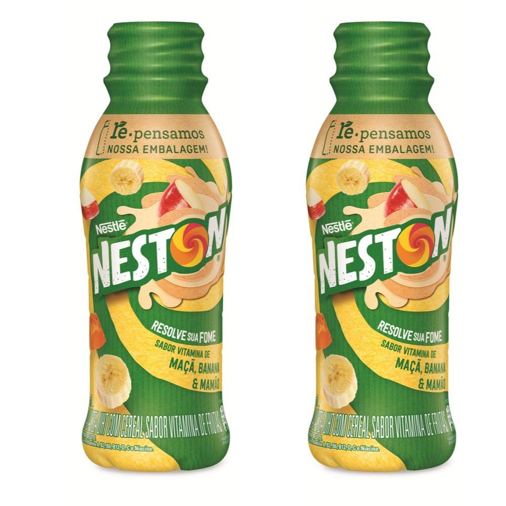 Kit 2 Bebida Láctea Nestle Neston Maçã, Banana e Mamão 280ml em Oferta na Shopee