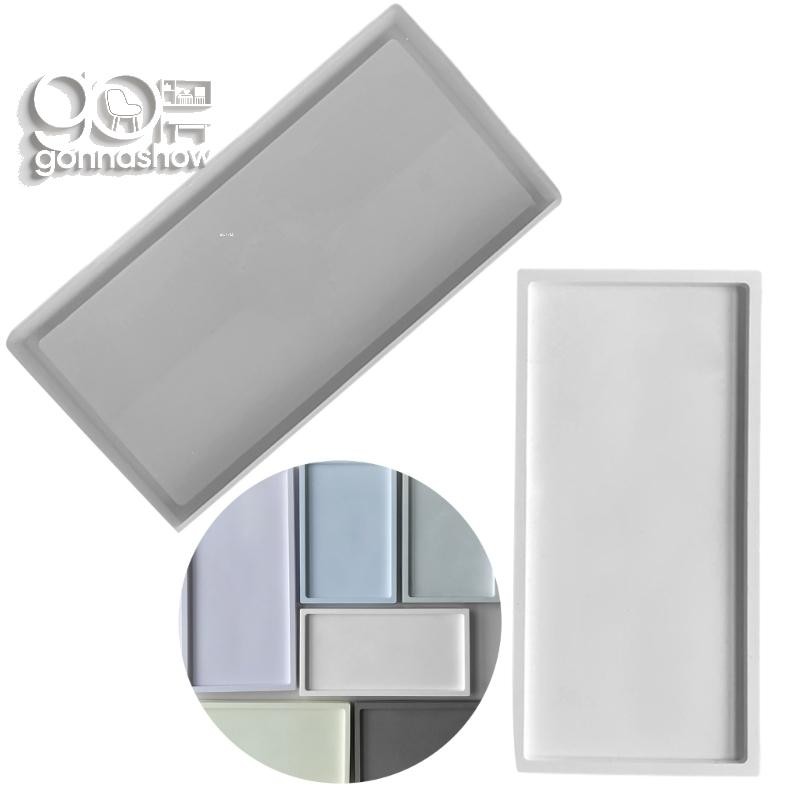 Gonzalo Moldes Bandeja Resina Silicone Molde Prato Frutas Retangular Placa Para Fundição Artesanato D em Oferta na Shopee