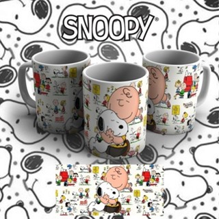 Caneca Snoopy Abraço Amizade Porcelana branca em Oferta na Shopee