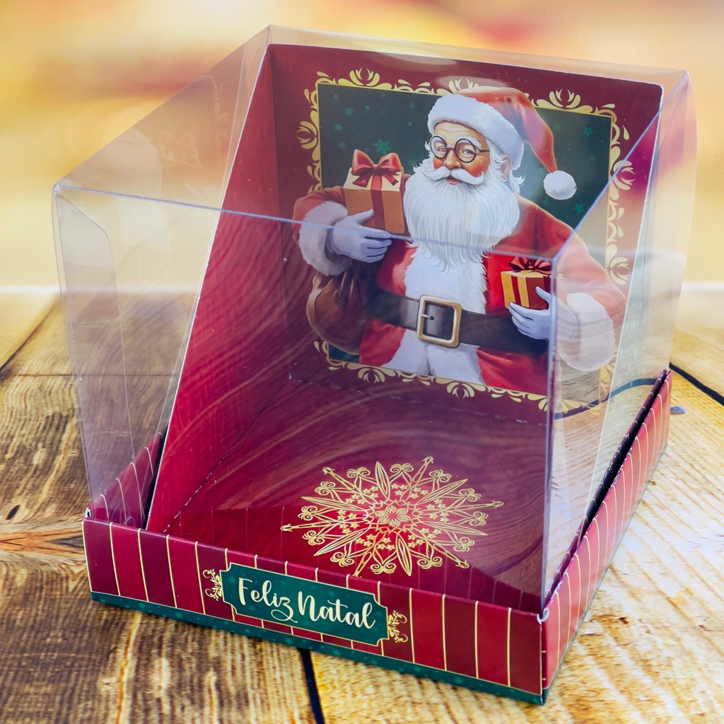 50 CAIXA P/ MINI PANETONE 250G 11X11X10 - NOEL 5722 (NATAL 2025 IDEIA) (CHOCO)