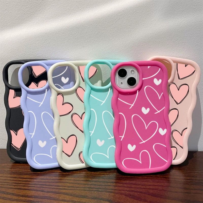 Detalhes do Graffiti Love Heart Capa De Telefone Para Motorola MOTO Edge 50 60 Pro Fusion G86 G56 Invólucro Candy Color Soft Silicon
