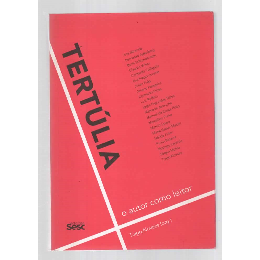 Tertúlia - O Autor como Leitor de Tiago Novaes 7551559