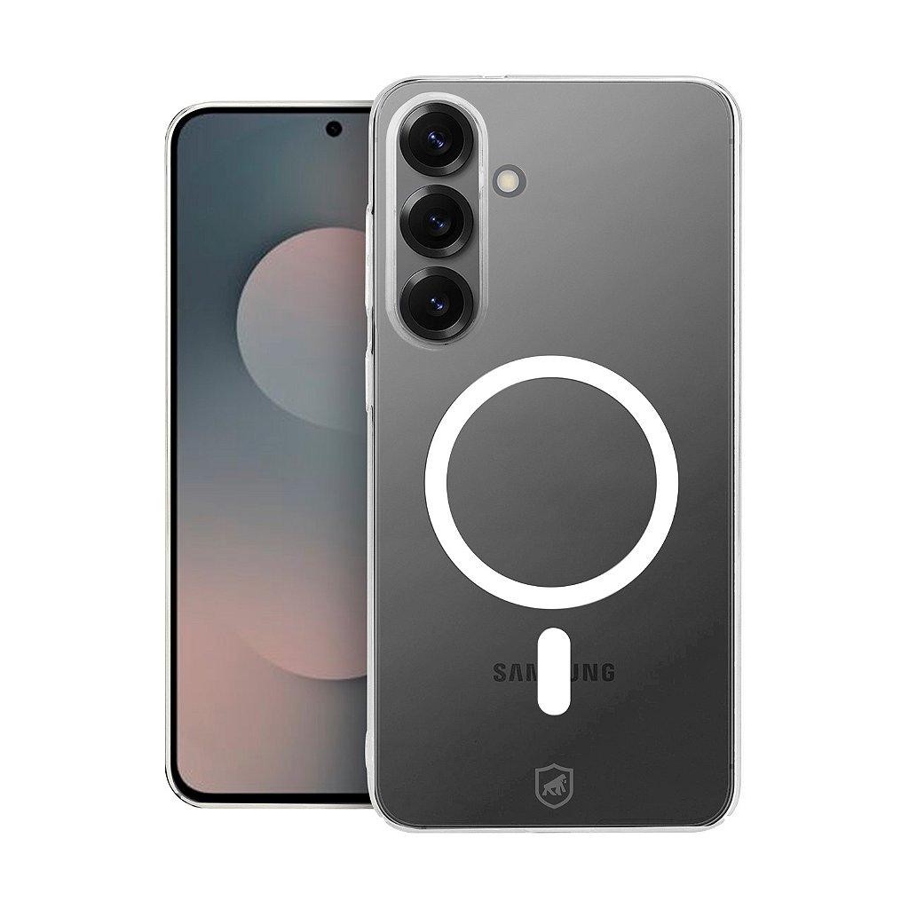 Capa case capinha para Samsung Galaxy S25 FE - Crystal Slim Magsafe - NÃO AMARELA - Transparente - Gshield