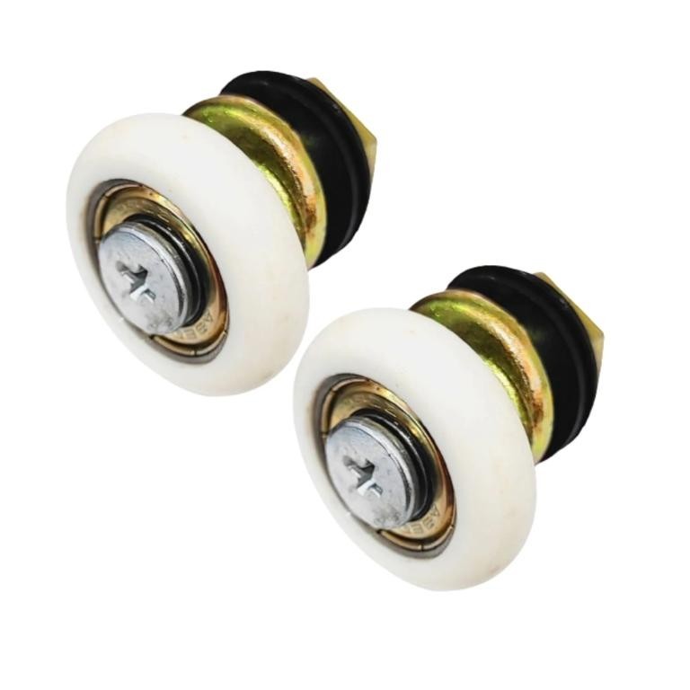 Kit c/ 2 Roldanas Excêntricas p/ Box 1125E Porta Vidro Box Banheiro Janela Blindex