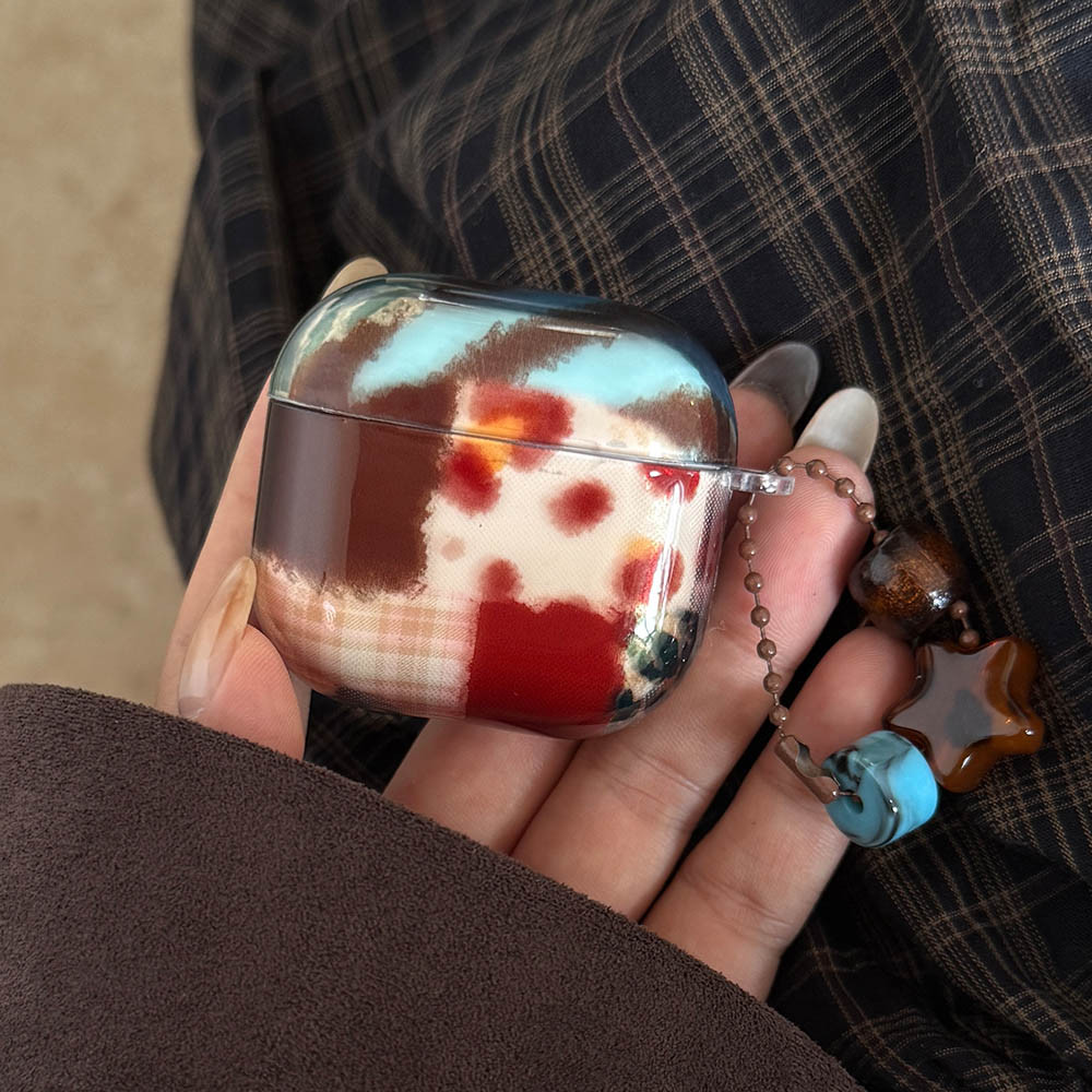 Ágata Âmbar Splice Caso Para AirPods Pro3 4 Capa Com Pingente Pro 2nd Pro2 Gen Macio AirPod 1/2 Caixa De Fone De Ouvido