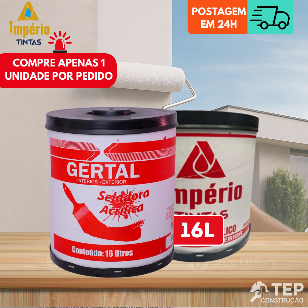 Selador Acrilico Gertal | Imperio 16 Litros - Interior Exterior
