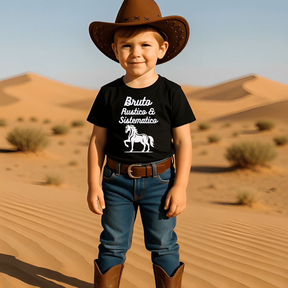 Camiseta Infantil Blusinha Infantil Manga Curta Estampada Rustico Algodão Camiseta Infantil  Country Unissex Moda Roça