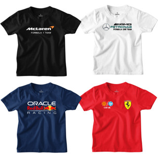 Camisa Infantil Formula 1 Desenhos 100% Algodão Fantasia Vários em Oferta na Shopee