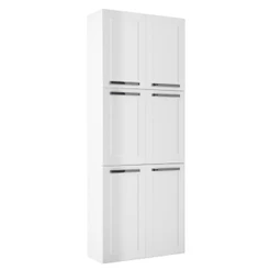 Paneleiro de Cozinha Itatiaia 6 Portas Florença Branco Neve