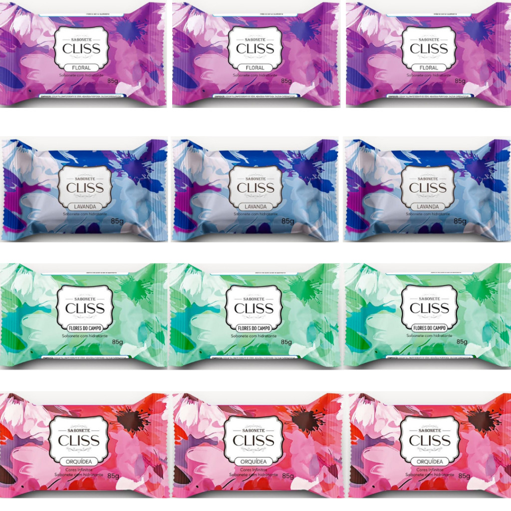 Kit Sabonete Cliss 12 unidades de Sabonete 85g