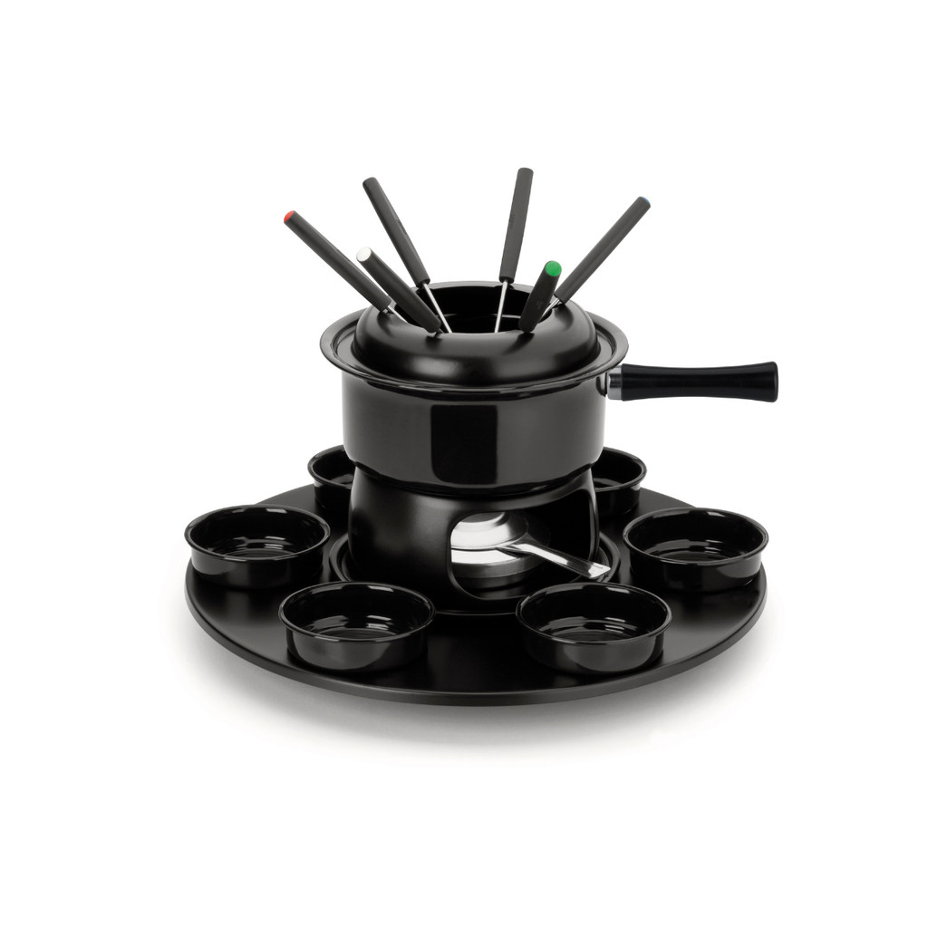 Kit serviço Fondue Lugano Carrousel panela 17 peças tripé giratório Forma 807913