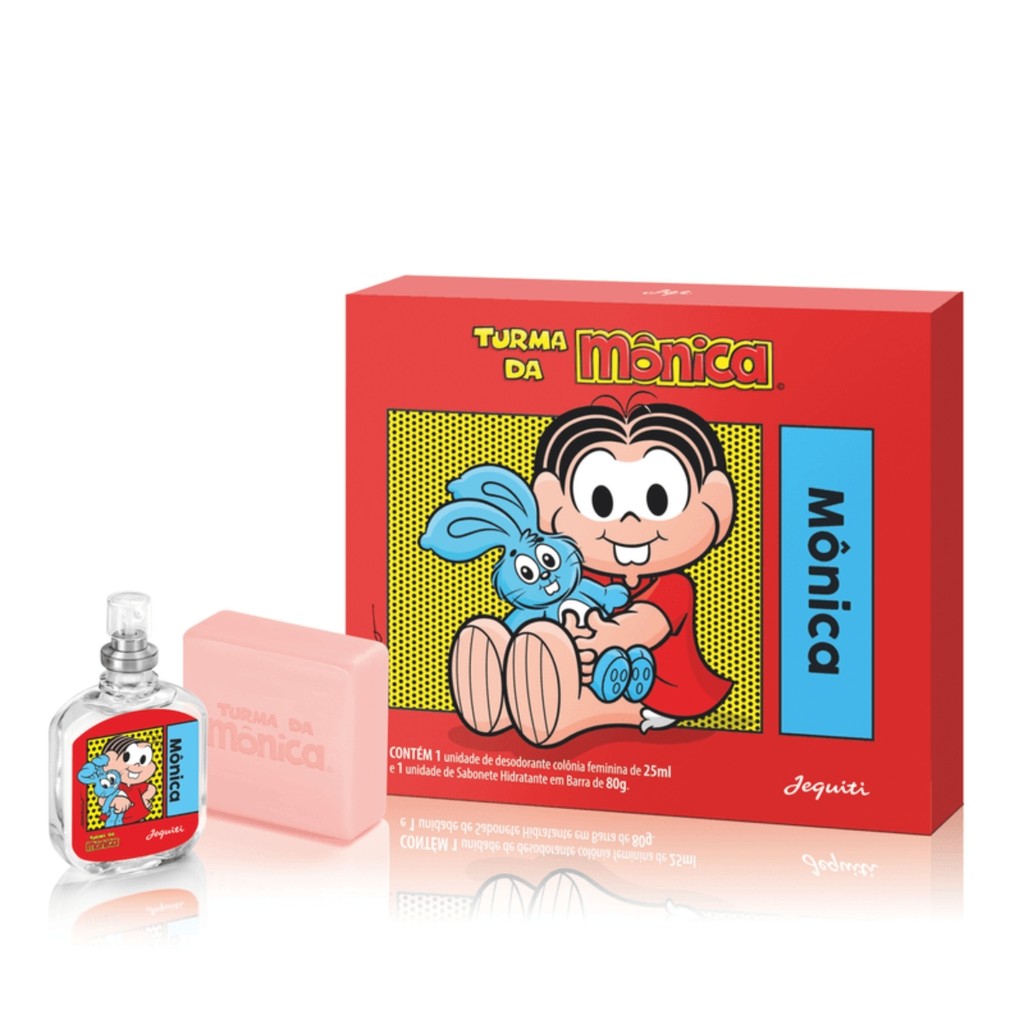 Estojo Dia das Crianças Mônica: Colônia 25ml + Sabonete 80g