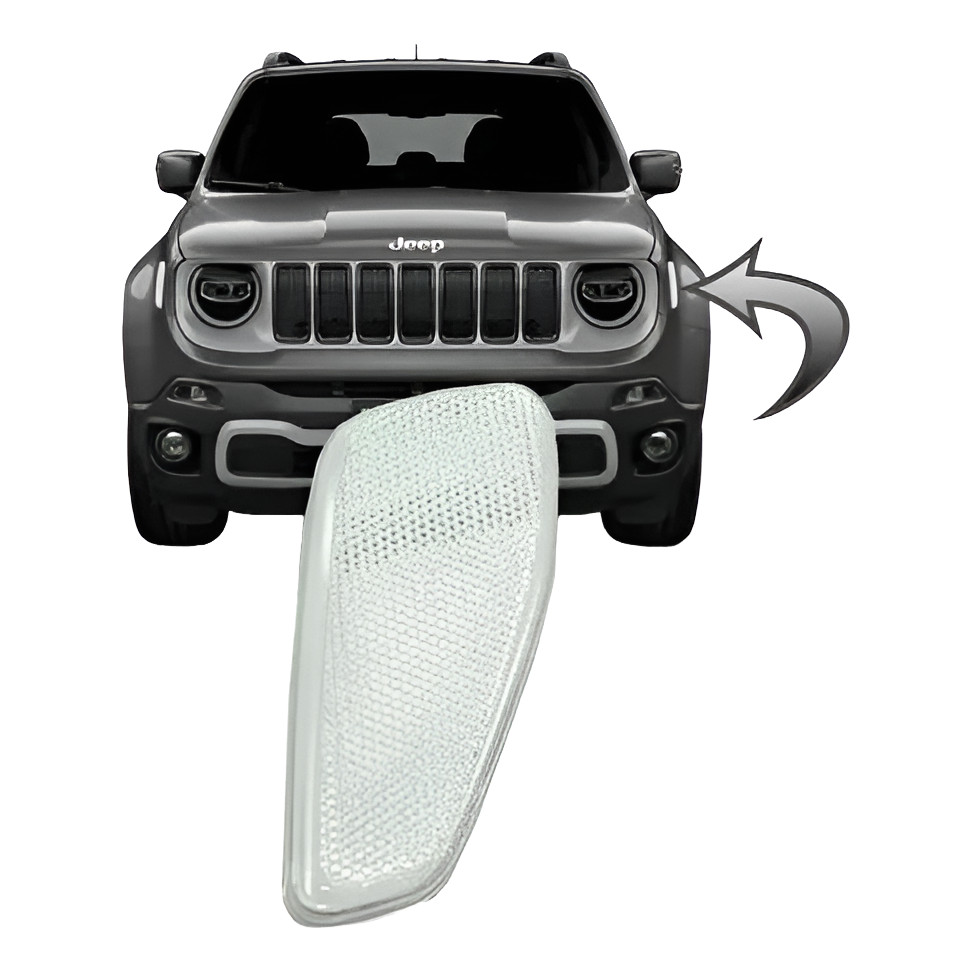 Refletor Esquerdo Olho Gato Renegade 2015/2020 Cristal Mopar