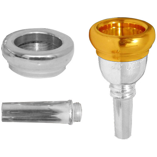 Bocal JC CUSTOM 52 Calibre Duplo Schilke — Borda 40,20 / Interna 26,00 mm – Dourado e Prata para Trombone / Euphonium