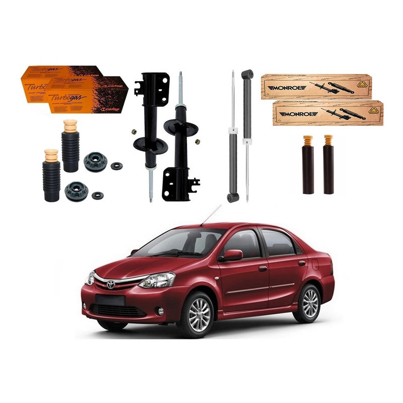 Amortecedor Dianteiro Traseiro, Etios Sedan 1.5 2012 A 2016