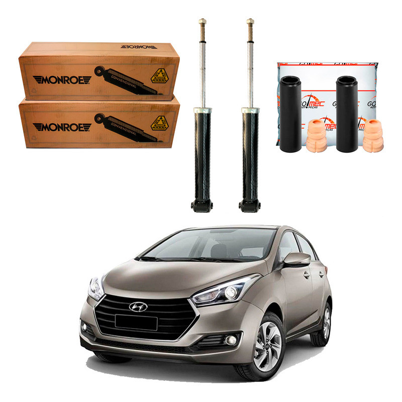 Kit Amortecedor Traseiro. Hb20 1.0 1.6 2016 A 2019 em Oferta na Shopee