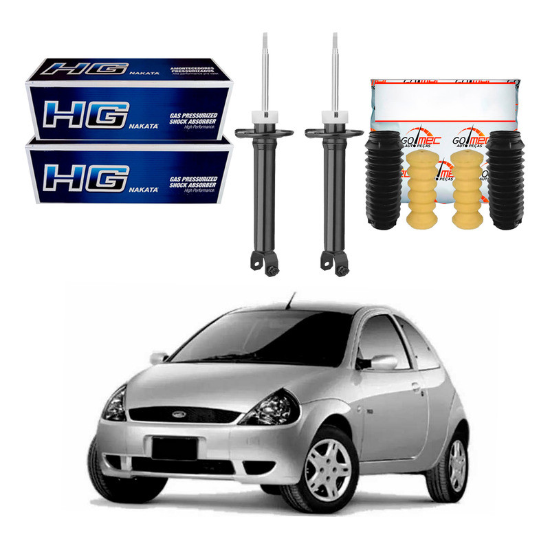 Kit Amortecedor Traseiro, Ford Ka 1.0 1.6 2000 A 2007 em Oferta na Shopee