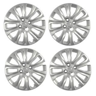 Jogo 4 Calotas Roda Aro15 Prata Com Emblemas Punto 2015/2016 em Oferta na Shopee
