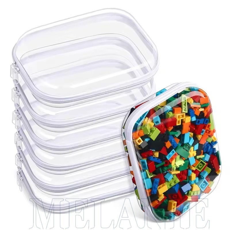 Bolsa Rígida Com Zíper De 1/3 Unidades-Duplo-Organizador De Casa Para Armazenamento De Brinquedos-De Maquiagem Portátil em Oferta na Shopee
