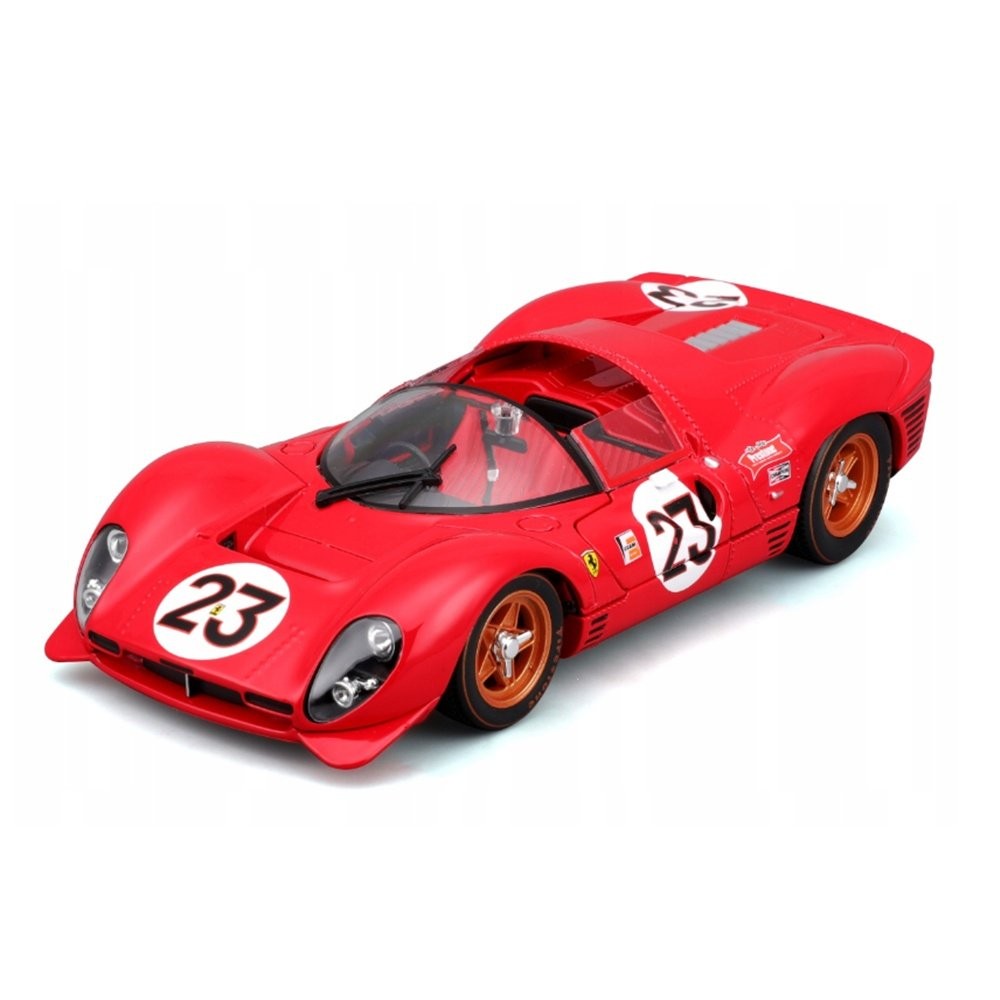 Kit de Montar Miniatura Ferrari 330 P4 Daytona (1967) - #23 - Racing - 1:24 - Burago