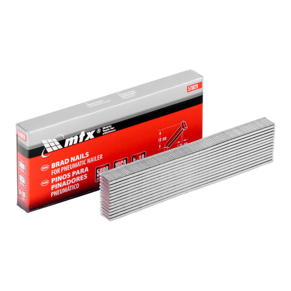 PINOS PARA PINADORES PNEUMATICO, COMPRIMENTO 10MM, LARGURA 1,25MM, ESPESSURA 1MM, 5000 PCS // MTX