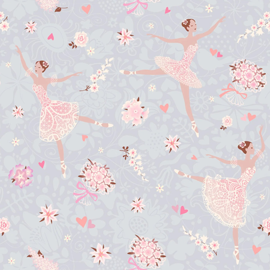 Papel De Parede Adesivo Infantil Bailarina Ballet Balé Rosa Lilás Menina Rolo em Oferta na Shopee