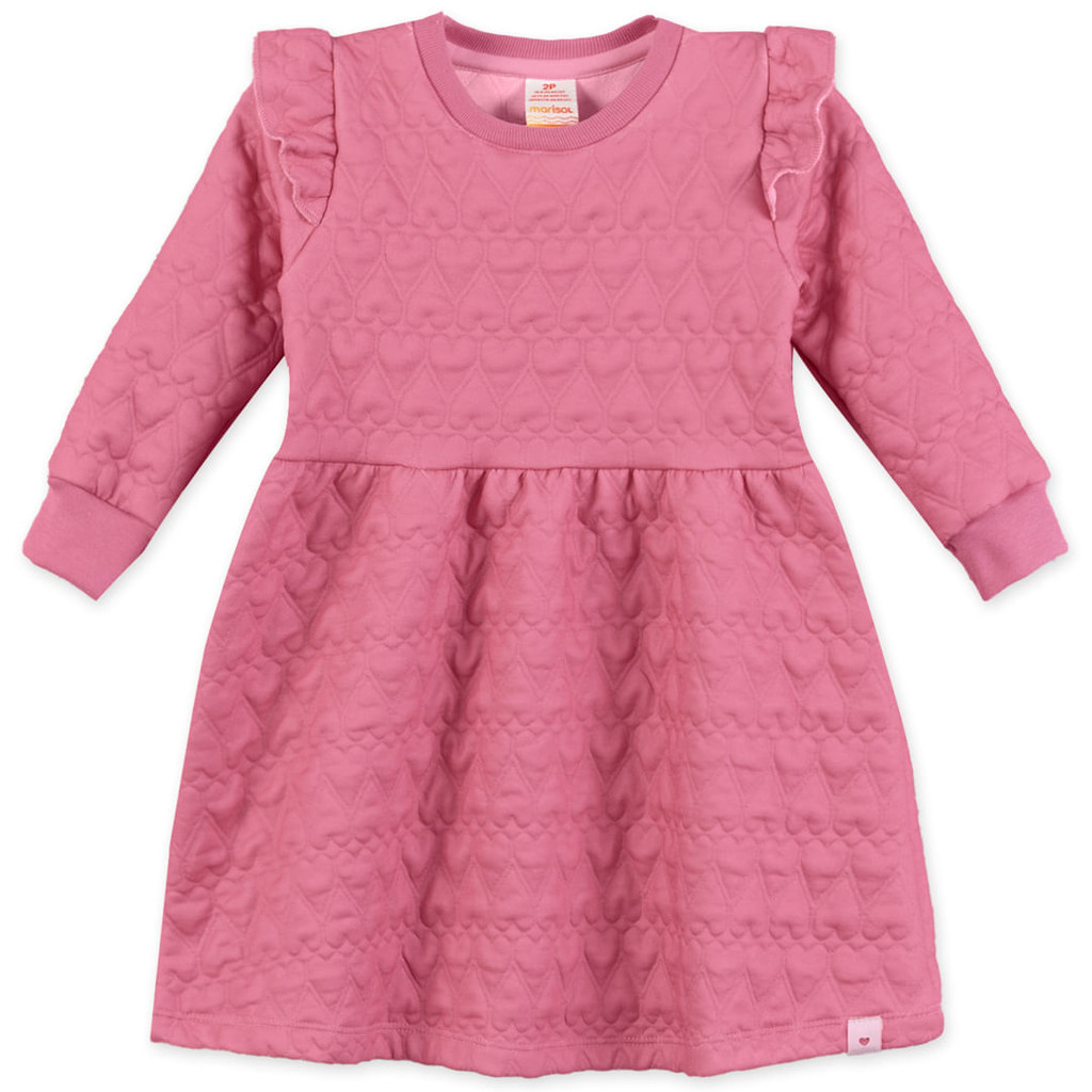 Detalhes do Vestido Manga Longa Infantil Feminino Marisol