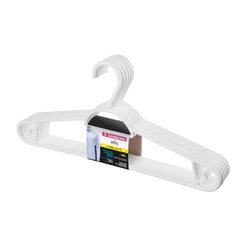 Kit Cabide Primafer 6 Unidades Branco Estrutura Reforçada Antideslizante Resistente 2,5Kg Sanremo