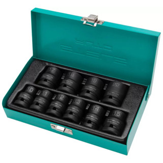 Jogo de soquete de impacto sextavado 10 a 22 mm 1/2" c/ 10p em Oferta na Shopee