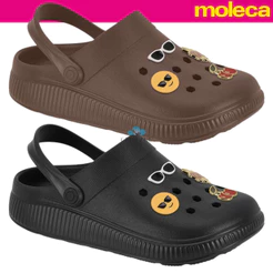 Babuche Clog Chinelo Moleca Feminino Conforto Emoji Pins Bottons Casual Leveza Dia a Dia