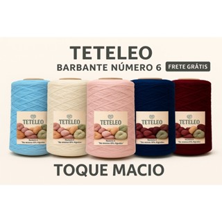 Barbante Para Crochê Teteleo Premium Fio Número 6 Colorido N.º 6 em Oferta na Shopee