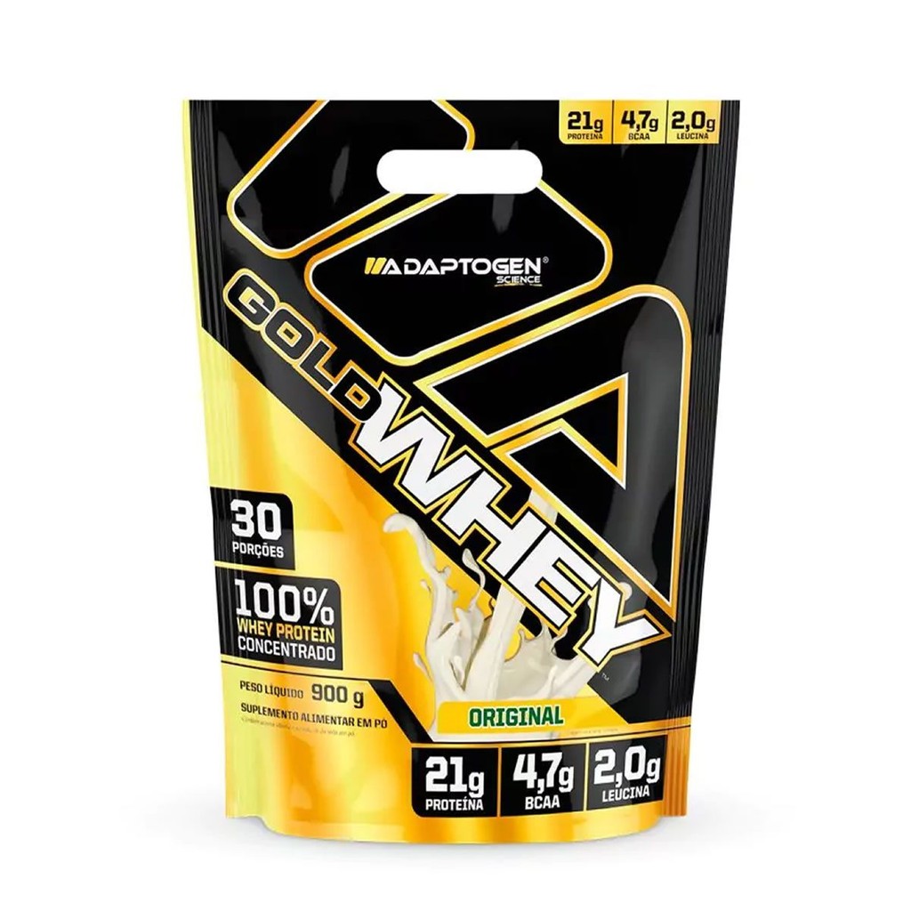 Gold Whey - 900g Refil Original - Adaptogen em Oferta na Shopee