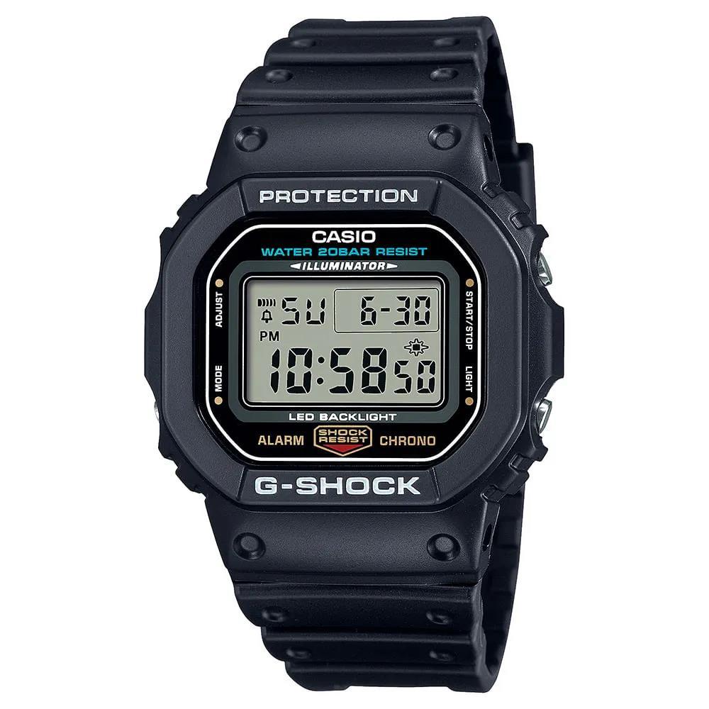 Relógio Casio Masculino Ref: Dw-5600ue-1dr G-Shock Black