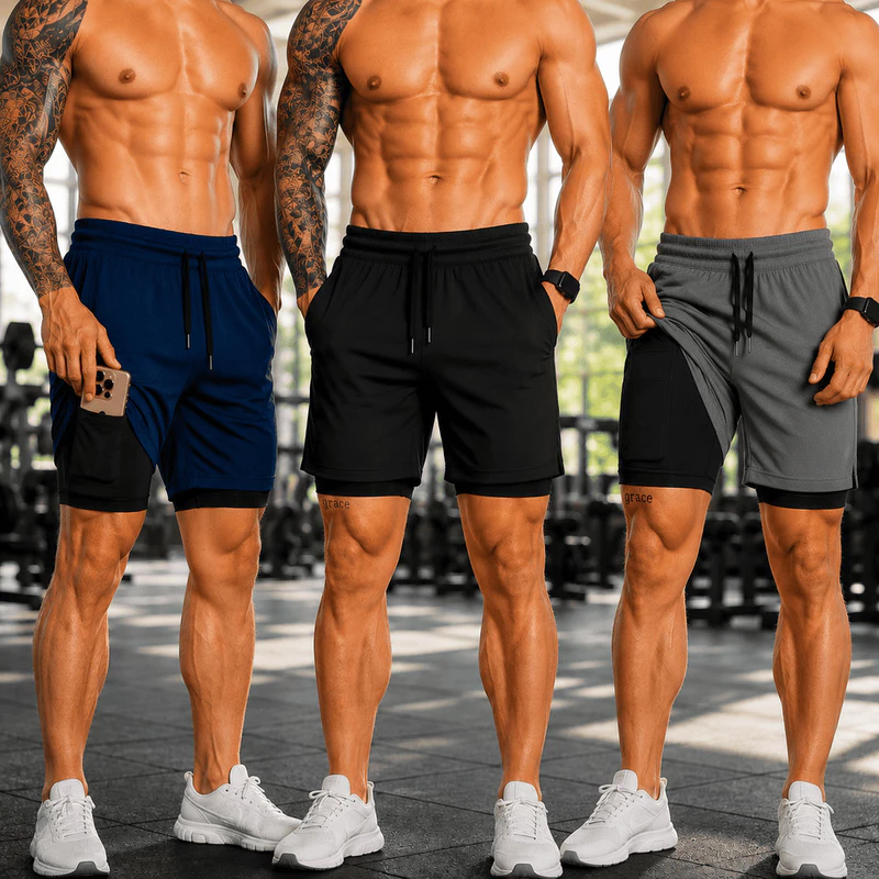 "Kit de Shorts Masculinos: R$ 49,90! 🏋️‍♂️"
