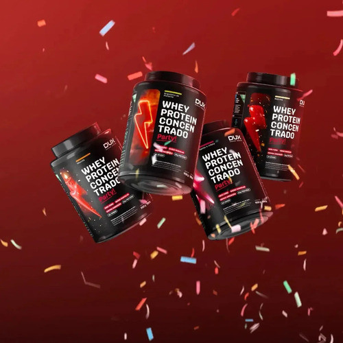 Whey Protein Concentrado Party! Beijinho 30g Dux 10 Un Beijinho