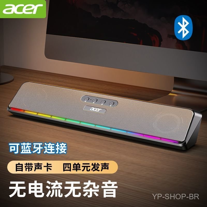 Caixa de som sem fio Acer/Alto-falante para computador Acer, alto-falante Bluetooth 5.3 para desktop e laptop, subwoofer