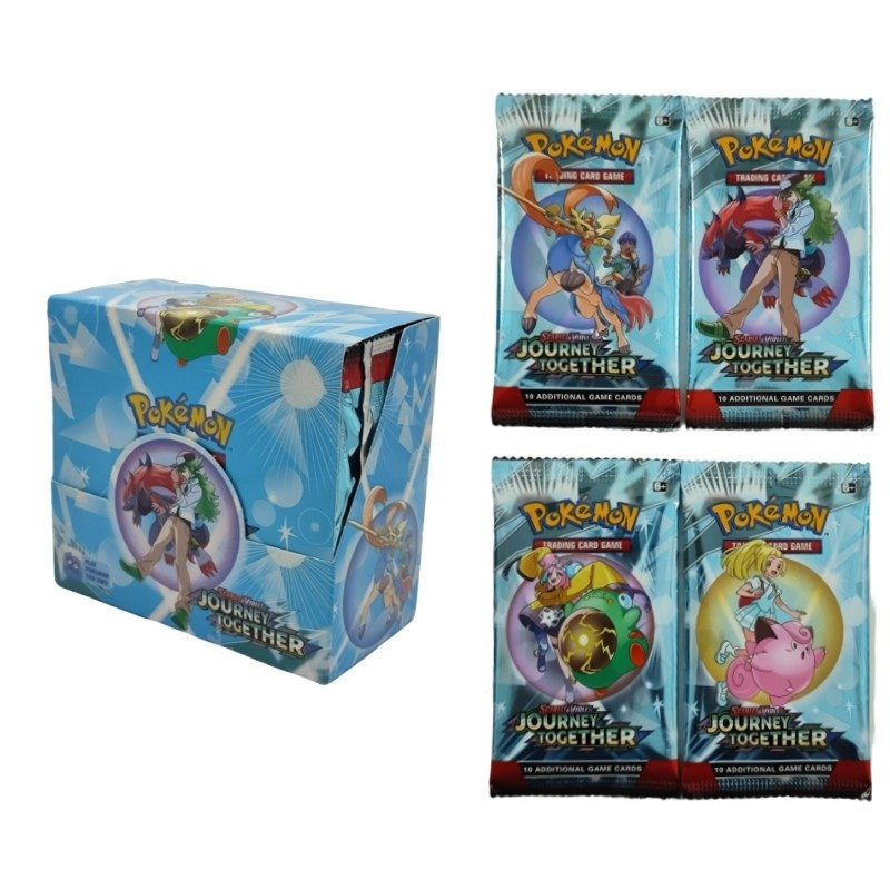 Novo 324 Peças/Caixa Série English Travel Together Pokémon TCG V VMAX Booster Cartas Colecionáveis Brinquedos Para NE8N